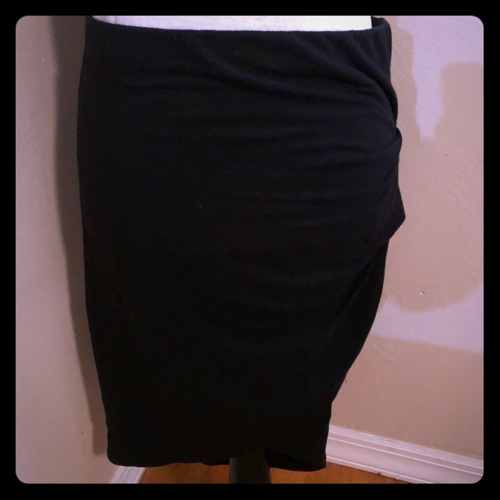 James Perse Cotton Black Skirt